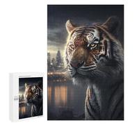 Birthday Gift - Tiger in The Big City, Challenging Puzzle for Adults, 1000 PCS - for A Rewarding Weekend Challenge