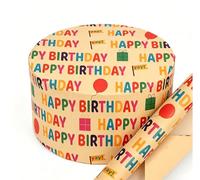 Birthday gift wrapping paper kraft paper rolls colorful balloons with vintage lettering large roll paper bouquet wrapping for babies boys and girls