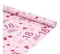 Birthday Gift Wrapping Paper Roll, 43cm x 6M Recyclable Wrapping Paper for Birthday Wedding Gift Decoration (18)