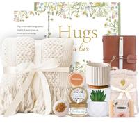 Birthday Gifts Basket for Women,Self Care Get Well Soon Care Package,Hug in A Box Relaxing Spa Gift,Sympathy,Feel Better,Inspirational Thinking of You Gifts for Friend Her Sister Mom Grandma Christmas