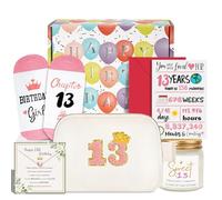 Birthday Gifts for 10 11 12 13 Year Old Girls Birthday Decorations for Girl Fanny Pack Crossbody Bag Belt Bag Gift Set, White, One Size, 13th Birthday Gift Set