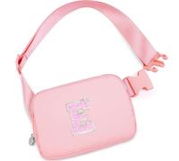 Birthday Gifts for 4 5 6 7 8 9 10 11 12 13 14 Year Old Girls,Cute Trendy Stuff Belt bag Fanny pack Crossbody Bags for Teens Kids Daughter Sister Her Women, Peach, E