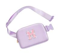 Birthday Gifts for Girls, 4 5 6 7 8 9 10 11 12 13 Year Old Girl Gifts for Teens Kids Daughter Sister Her,Cute Fanny Pack Belt Bag Crossbody Bag Trendy Stuff for Girls Teen, Lavender Sparkly, M