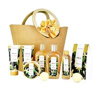 Birthday Gifts for Her-Spa Luxetique Spa Gift Set, 10pcs Vanilla Bath Gift Set with Bubble Bath, Bath Bombs, Hand Cream, Bath Sets for Women Gifts, Mothers Day Gifts, Valentine's Ladies Gifts