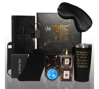 Birthday Gifts for Men, 11Pcs Gift Baskets for Men, Gifts for Men, Get Well Soon Gifts Basket, Unique Gift Ideas Gift Set for Dad Husband Brother Son Boyfriend Friend Male (Black)