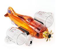 Birthday Gifts for Men Dad, Kollea Fighter Aircraft Whiskey Decanter Set with Whiskey Glasses, Cool Anniversary Fathers Gift Ideas for Him Husband Brother, Funny Military Present, Bar Drinking Party