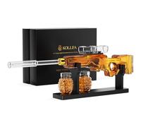 Birthday Gifts for Men Dad, Kollea Gun Whiskey Decanter Sets for Men with 2 Granade Glasses & Detachable Scope, Liquor Dispenser for Home Bar, Military Present for Father, Brother, Him, Anniversary