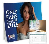 Birthday Gifts for Men - Funny Only Fans 2026 Wall Calendar Joke Gift - Birthday Present for Office Colleagues - Present For Men - Funny Wall Calendar 2026