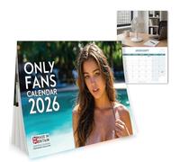 Birthday Gifts for Men - Funny Only Fans 2026 Wall Calendar Joke Gift - Birthday Present for Office Colleagues - Valentines Present For Men - Funny Calendar 2026