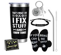 Birthday Gifts for Men - Unique Valentine's Day/Father's Day Present for Dad, 5Piece Men's Gift Set with 20oz Tumbler, Keychain, Bracelet, Socks & Card, Boyfriend & Grandad, Fun Gift Idea for Him