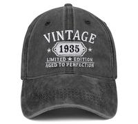 Birthday Gifts for Men Women, Personalized 21st/30th/40th/50th/60th ...90th Birthday Gifts, Vintage Baseball Hat, 04.black, One size