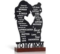 Birthday Gifts for Mom from Daughter,Mothers Day Gifts for Mom,Black Acrylic Mothers Day Sign Gifts for Mom from Daughter,Meaningful Mother Presents for Mama Wife Her