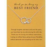 Birthday Gifts for Mom, Grandma, Best Friend, Sister, Aunt, NANA, Thank You Gifts Relationship Necklace for Women in Christmas Mother's Day, One Size, Stainless Steel, Cubic Zirconia