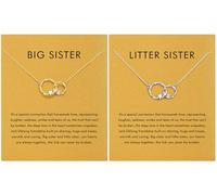 Birthday Gifts for Mom, Grandma, Best Friend, Sister, Aunt, NANA, Thank You Gifts Relationship Necklace for Women in Christmas Mother's Day, One Size, Stainless Steel, Cubic Zirconia