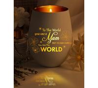 Birthday Gifts for Mum from Daughter Son Kids, Glass Tea Light Candle Holders Gifts for Mummy Mother-in-law, Unique Tealight Holders with Engravings, Best Mother Presents for Home Decor