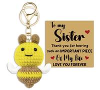Birthday Gifts for Sister Best Sister Ever Keychain To My Sisters Gifts from Sis Brother Soul Sisters Gift Thanksgiving Christmas Gift Funny Sis Keyring