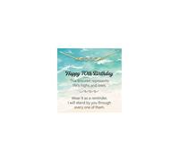 Birthday Gifts for Women - 14K Gold Plated Zirconia Wave Bracelet for Women Adjustable Bracelet for Womens, 30th 40th 50th 60th Birthday Presents with Cards for Mum Daughter Sister Grandma Nana