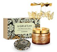 Birthday Gifts for Women, Butterfly Candle Gifts for Women Mum Ladies, Unique Rotating Scented Candles Gift for Her Birthday, Funny Presents for Anniversary House Warming New Home