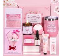 Birthday Gifts For Women, Cherry Blossoms Pamper Gifts For Her, Ideas Gifts For Mum, Best Friend, Sister, Relaxation Spa Ladies Hampers Self Care Package For Her, Presents for Christmas, Anniversary