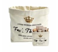 Birthday Gifts for Women, Friendship Funny Novelty Canvas Storage Basket | Canvas Bread Basket Organiser for Home, Secret Santa, Retirement, Mother’s Day & Christmas Gift for Best Friend & Coworker