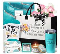 Birthday Gifts for Women Friendship, Inspirational Self Care Gifts Basket for Women Thank You Gifts, Unique Mothers Day Gifts for Mom Her Best Friend Sister Coworker Nurse Teacher w/Canvas Tote Bag