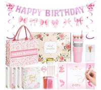 Birthday Gifts for Women Friendship, Unique Best Friend Happy Birthday Gift Basket for Women, Pamper gift,Inspirational Get Well Gifts for Female,Thank You Set Box for Her,Sister,Friend,Wife,Mom