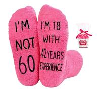 Birthday Gifts for Women Funny Fluffy Socks,Funny Ideas Unusual Presents Outfit Cozy Sock,for her 30/40/50/60/70th Year Old Woman Female Unique Mum Grandma Auntie Friend Daughter Birthday Gifts