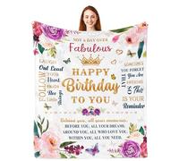 Birthday Gifts for Women, Gifts for Women Birthday Unique, Sister Mum Womens Friends Ladies Birthday Presents Ideas, Happy Birthday Decorations for Womens, Blanket 150x130CM