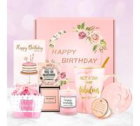 Birthday Gifts for Women Happy Birthday Gift Baskets for Women Unique Not A Day Over Fabulous Mug Gift ideas Pink Gifts Box Set Presents for Her Friends Mom Sister Wife Coworkers Daughter Aunt Mom