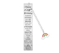 Birthday Gifts for Women Men 16th 18th 21st 30th-80th Birthday Bookmark Birthday Present Keepsake for Mum Dad Daughter Grandparents Wife Husband Friends Sister (18th Bookmark)