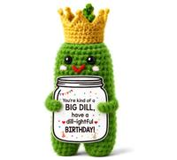 Birthday Gifts for Women Men Birthday Card Decor Handmade Crochet Pickle
