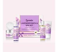 Birthday Gifts for Women, Pamper Gifts for Women, Lavender Pamper Gifts Set for Mum Sister Wife, Spa Bath Set Bath Present Set