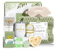 Birthday Gifts for Women, Self Care Gift Get Well Soon Gifts Basket for Women, Flower Relaxing Spa Gift Basket Bath Set,Unique Luxury Self Care Box Gift for Mom Her Wife Sister Girlfriend, Girl Friend