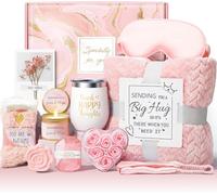 Birthday Gifts for Women Self Care Gifts Get Well Soon Gifts, Rose Relaxing Spa Gifts Basket - Unique Christmas Gifts for Mom Her Friend Sister Wife Grandma