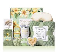 birthday gifts for women, self-care gifts, vanilla and coconut relaxing, spa gift, bath basket, mother's day gift, gift for mom, her, sister, friend, wife