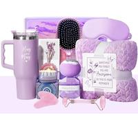Birthday Gifts for Women,Self Care Pamper Gifts for Women Unique,Relaxing Spa Gift Basket Care Package,Gift Set for Mom Wife Sister Best Friend Her Daughter (Purple)