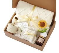 Birthday Gifts for Women, Sending Sunshine Sunflower, Self Care Set Get Well Soon Gift Baskets, Sending Hug Baskets Package, Thinking of You Gift for Mom Best Friend Her Wife Sister Girlfriend Grandma