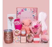 Birthday Gifts for Women,Unique Gifts Basket Ideas for Women Pink Gifts Box for Her Self Care Relaxing Gift Set Birthday Presents Female Friendship Gifts for Best Friend Bestie Girlfriend
