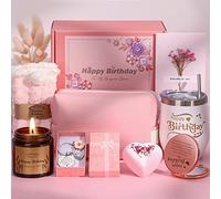 Birthday Gifts for Women, Unique Happy Birth-day Hampers Pamper Gift Box for Her, Female Self Care Package Birthday Presents for Best Friends, Mum, Sister, Auntie, Birth day Gift Ideas for Women