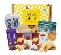Birthday Gifts Hamper for Men | Mens Hamper Including Novelty Socks, Almond Thins, Buttery Shortbreads, Traditional Afternoon Tea Tin and Crunchy Biscuits | Ideal for Dads, Husband or Grandad