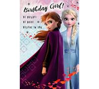 Birthday Girl 'BE Bright, BE Bold!' Frozen 2 Birthday Card Hallmark 25531107 Standard