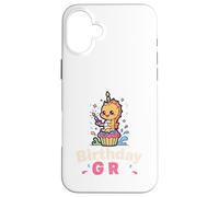 Birthday Girl Design Cute Seahorse Cupcake Party Case for iPhone 16 Plus