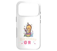 Birthday Girl Design Cute Seahorse Cupcake Party Case for iPhone 17 Pro