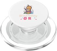 Birthday Girl Design Cute Seahorse Cupcake Party PopSockets PopGrip for MagSafe