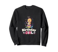 Birthday Girl Design Cute Seahorse Cupcake Party Sweatshirt