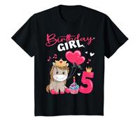 Birthday Girl Horse 5 Years - Cute Foel 5th Birthday T-Shirt