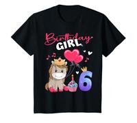 Birthday Girl Horse 6 Years - Cute Foel 6th Birthday T-Shirt