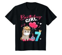 Birthday Girl Horse 7 Years - Cute Foel 7th Birthday T-Shirt