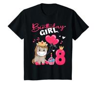 Birthday Girl Horse 8 Years - Cute Foel 8th Birthday T-Shirt