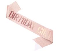 Birthday Girl Sash, Rose Gold Birthday Sash for Girls and Women, Fabulous Sashes, Sweet Birth Day Decorations, Birth Day Accessories for 16th, 18th, 21st, 30th, 40th, 50th, 60th or Any Bday Party